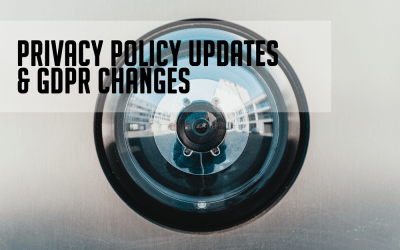 Privacy Policy Changes and GDPR Information