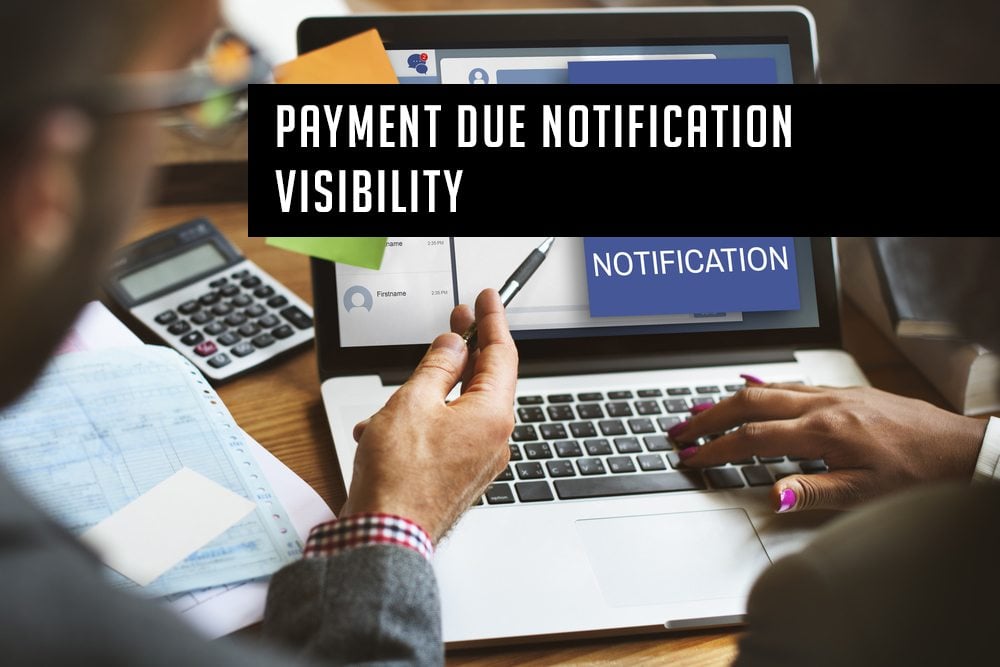 Setting the MultiSoft Payment Due Notification Visibility